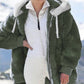🧥 60% RABATT! ✨ Kapuzen-Fleecejacke mit Lammfellfutter - Winddicht & Wärmeisolierend für Extremes Winterwetter ❄️🛡️