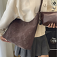 Lightweight Retro Shoulder Tote with Matching Pouch