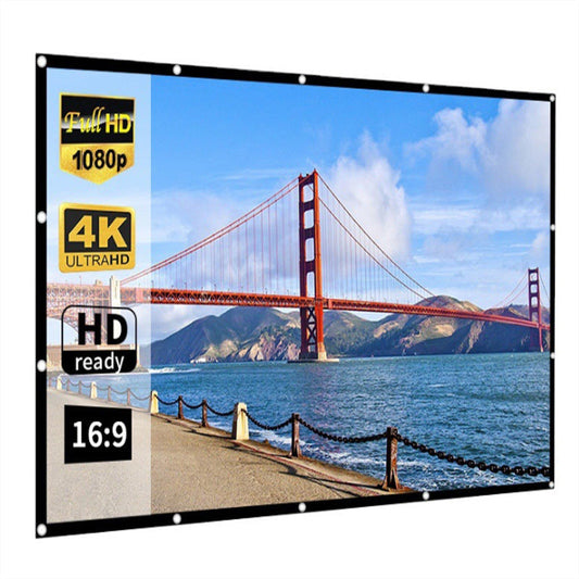 🥳WM-Modus an⚽️💥60% RABATT! 🎬FALTBARE PROJEKTIONSLEINWAND - 120 Zoll Mattierte Oberfläche, Leicht & Wasserdicht, Perfekt für Heimkino und Outdoor-Camping 🏕️🌟