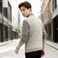 Herren Freizeit-Set aus 2-teiligem Strickpullover und Hemd