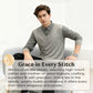 Herren Freizeit-Set aus 2-teiligem Strickpullover und Hemd