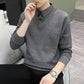 Herren Freizeit-Set aus 2-teiligem Strickpullover und Hemd