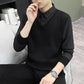 Herren Freizeit-Set aus 2-teiligem Strickpullover und Hemd