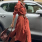 Lässiges, fließendes Midikleid für Damen
