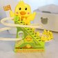 Electric Duck Climbing Stairs Track Toy