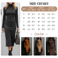 🎁 Elegantes, langärmeliges Bodycon-Kleid mit Rollkragen