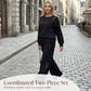 Sweatshirt- und Hosen-Set für Damen mit Paillettenbesatz