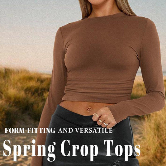 💥 Damen-Crop-Top-Set in schmaler Passform