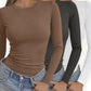 💥 Damen-Crop-Top-Set in schmaler Passform