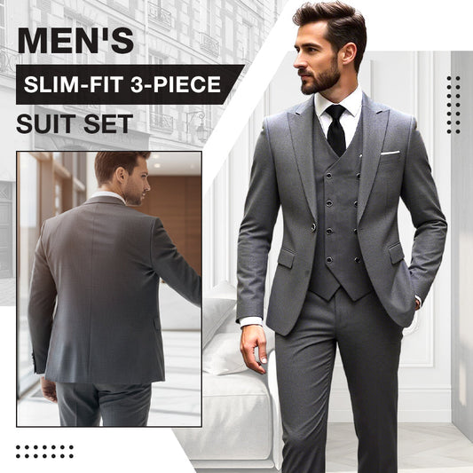 👔 JETZT 60 % RABATT! 🕴️ Slim-Fit Herren-Anzug, 3-teilig – Perfekte Passform, hochwertiger Stoff & ideal für formelle Anlässe 🤵