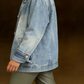 Damen Jeansjacke mit asymmetrischen Taschen