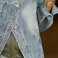 Damen Jeansjacke mit asymmetrischen Taschen