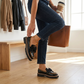 Elegante Damen-Loafer mit Schleife und breitem Absatz