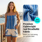 Zweiteiliges Shorts-Set mit Bohemian-Vogel-Print