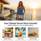 Zweiteiliges Shorts-Set mit Bohemian-Vogel-Print