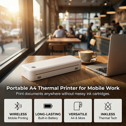 Tragbarer A4-Thermodrucker