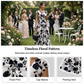 Maxikleid mit Blumenmuster, V-Ausschnitt und geraffter Taille