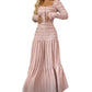 🌸 Maxikleid mit quadratischem Ausschnitt – Vintage-Charme trifft moderne Eleganz. Zeitlos & zauberhaft. ✨