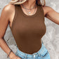 🎀Geripptes Tanktop mit integriertem BH für Frauen🌸ideal für Alltag, Freizeit und Sommer🌊