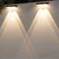 📢📢50 % Rabatt!! ⏰Solar-Wandleuchte für Garten & Terrasse – 3-in-1 Farbtemperatur einstellbar – dekorativ für Zaun, Mauer & Außenbereich🌞💡