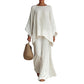 👗 50% RABATT! 🛍️ Damenset: Langes Oberteil & weite Hose – Fließender Stoff, bequemer Schnitt & perfekt für Büro, Freizeit oder besondere Anlässe – stilvoll und vielseitig ✨