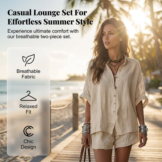 Zweiteiliges Freizeit-Lounge-Set für Damen