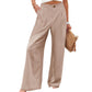 ☁️Weiche Damen-Haushose🌿Hoher Bund lockere Weitbein Hose