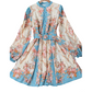 🌸 -50% HEUTE! Romantisches Blumen-Minikleid mit hohem Ausschnitt – Zeitlose Eleganz zum Verlieben 💖✨