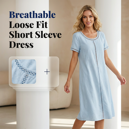 Lockeres Kurzarmkleid für Damen