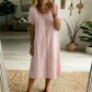 Lockeres Kurzarmkleid für Damen