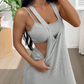Zweiteiliges Tank-Maxikleid mit seitlichen Cut-outs