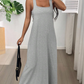 Zweiteiliges Tank-Maxikleid mit seitlichen Cut-outs