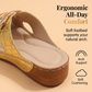 Women's Peep-Toe Wedge Slide Sandals