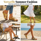 Women's Peep-Toe Wedge Slide Sandals