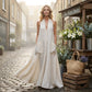 👗 BEFRISTETES ANGEBOT: 50% RABATT! 💃 Damen lässiges Halter-V-Ausschnitt-Midi-Kleid – Fließend, aufgesetzte Taschen, atmungsaktiv 🍂