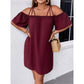 🔥HEISSER VERKAUF 49% RABATT!👗 Elegantes unifarbenes Minikleid für Damen