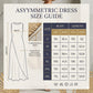 Schickes, asymmetrisches, ärmelloses Maxikleid