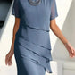 💕2026 Sonderangebot: 60 % Rabatt🔥 Elegantes Midi-Kleid aus plissiertem Chiffon