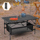 🌄Neuheit 49% RABATT!🏕️ Tragbarer Campingtisch – Klappbar, Kohlenstoffstahl, Schnellaufbau🪑