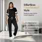 👖 50% RABATT! 🌸 Damen Komfort-Hosen-Set mit Kordelzug – Bequem, elastisch & perfekt für Zuhause und Freizeit 🏠