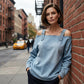 👕✨ 50% RABATT! Damen Denim-Top mit breiten Trägern & Off-Shoulder-Ausschnitt – Lässig, sommerlich & perfekt für heiße Tage ☀️