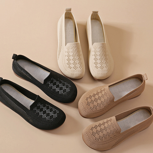 Atmungsaktive Fly-Knit-Slipper für Damen