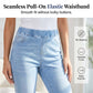 Capri-Jeans aus Stretch-Denim für Damen zum Hineinschlüpfen