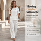 🏖️ 50 % RABATT AUF NEUHEITEN! 👗 Damen Zweiteiler Set – Elegantes Top + weite Hose, atmungsaktiv, für Urlaub & Alltag 🤍