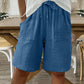 🌺Elastische Shorts aus Baumwoll-Leinen mit hoher Taille für Damen