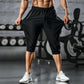 💪 Schnelltrocknende Herren Caprihose mit hoher Elastizität – ultrakomfortabel, atmungsaktiv und flexibel für Fitness, Jogging und Outdoor