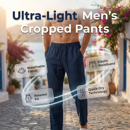Leichte Herrenhose mit geradem Bein und lockerer Passform