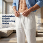 Leichte Herrenhose mit geradem Bein und lockerer Passform
