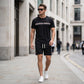 Lässiges T-Shirt- und Shorts-Set für Herren