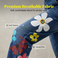 Jeans-Latzhose für Damen mit Blumenmuster